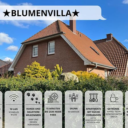שנברדינגן Blumenvilla - 15 Minuten Bis Zum Heide Park, Haustiere Willkommen, Sauna Im Gebaeude מראה חיצוני תמונה