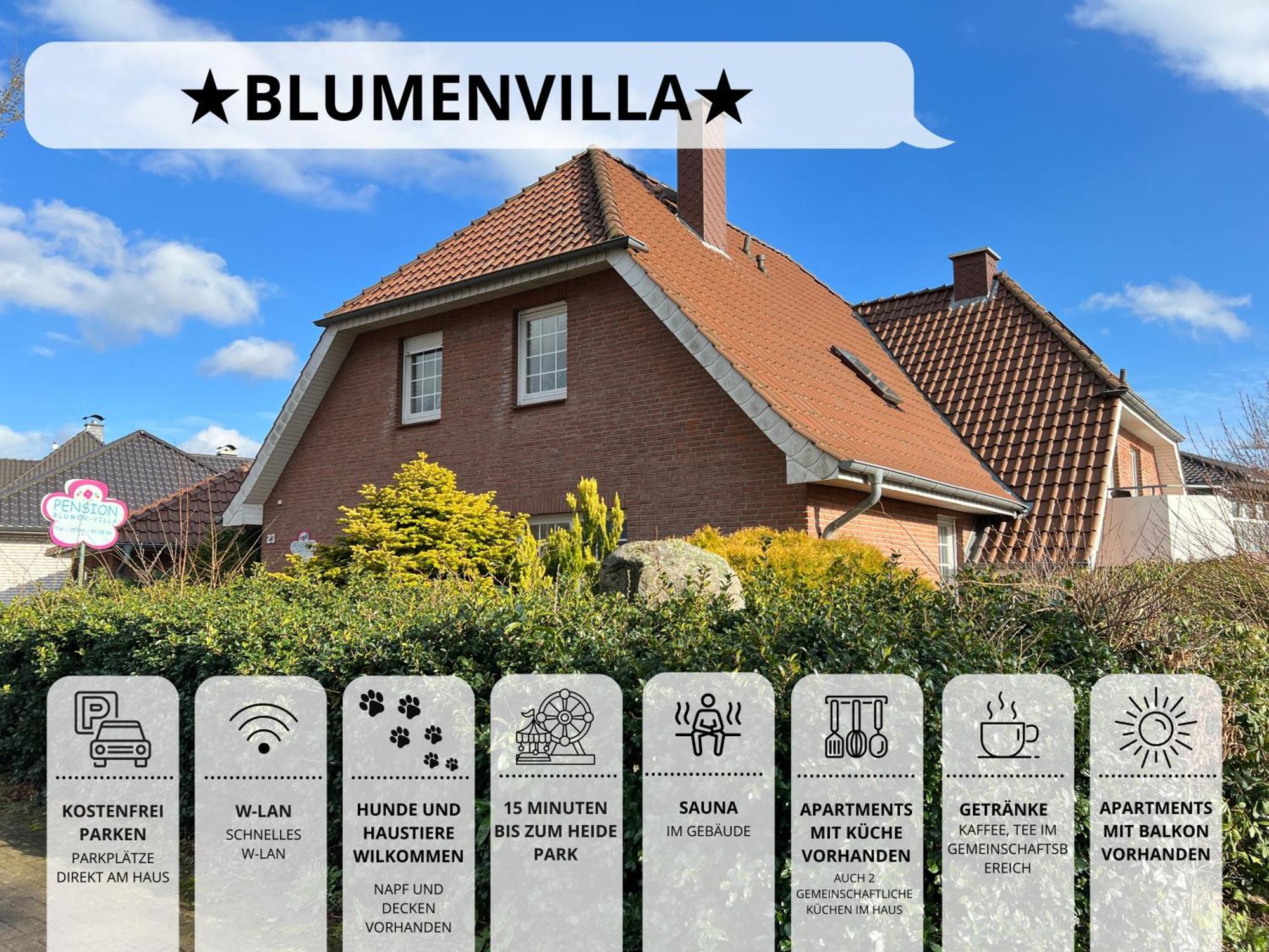 שנברדינגן Blumenvilla - 15 Minuten Bis Zum Heide Park, Haustiere Willkommen, Sauna Im Gebaeude מראה חיצוני תמונה